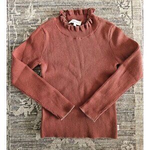Catimini Girls Ochre Fireplace Sweater 6Y NWOT